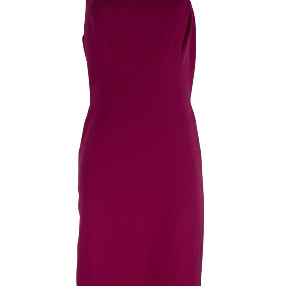 BCBGMaxAzria Gracie One Shoulder Chain Gown Column Dress Beet Size 2 - Picture 5 of 13